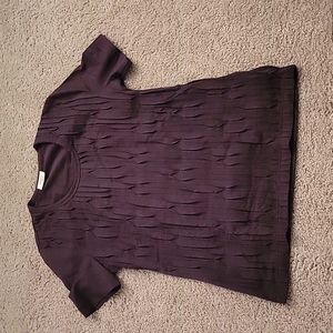 Brown Tee with detailed front by Akris Punto in Size 8